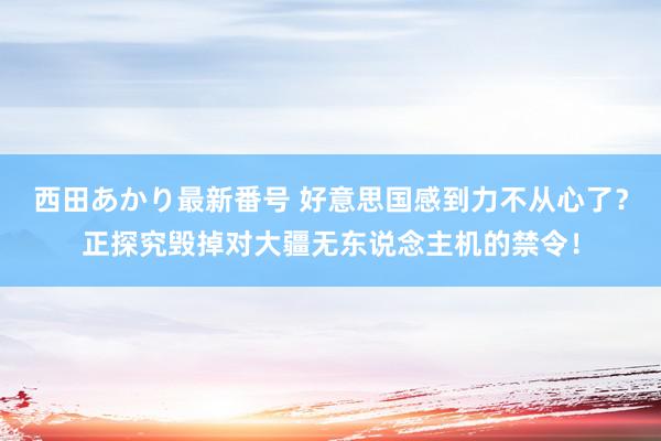 西田あかり最新番号 好意思国感到力不从心了？正探究毁掉对大疆无东说念主机的禁令！