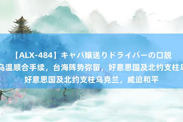 【ALX-484】キャバ嬢送りドライバーの口説きハメ撮り 2 俄乌温顺合手续，台海阵势弥留，好意思国及北约支柱乌克兰，威迫和平